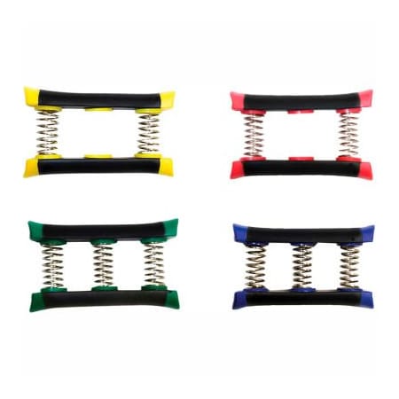 Fabrication Enterprises Big Grip Hand Exerciser, 4-Piece Set (Yellow, Red, Green, Blue) 10-0790